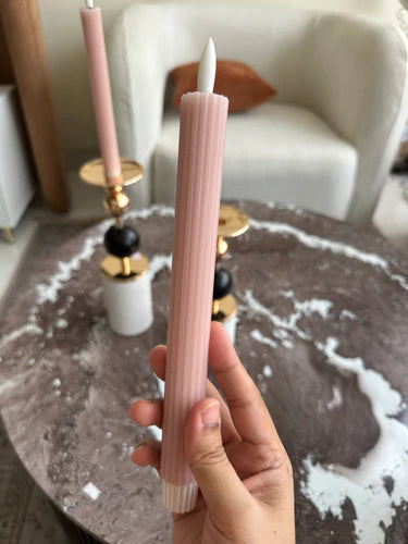 Pink Cell Operated Candles