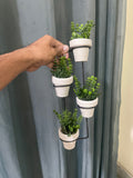 Green wall hanging (4 pots+1 stand)