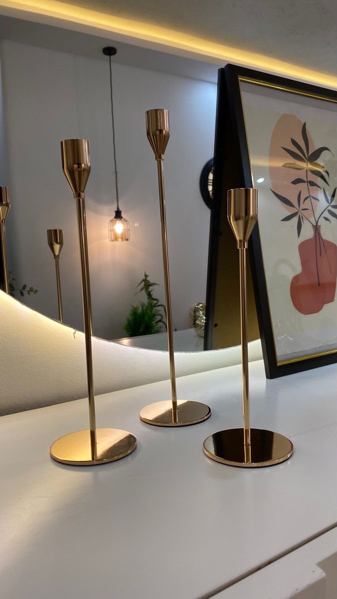 Set of 3 candle stand (L)
